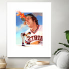 Mark Fidrych by Claudia Labarca on GIANT ART - orange digital painting