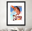 Mark Fidrych by Claudia Labarca on GIANT ART - orange digital painting