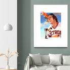 Mark Fidrych by Claudia Labarca on GIANT ART - orange digital painting