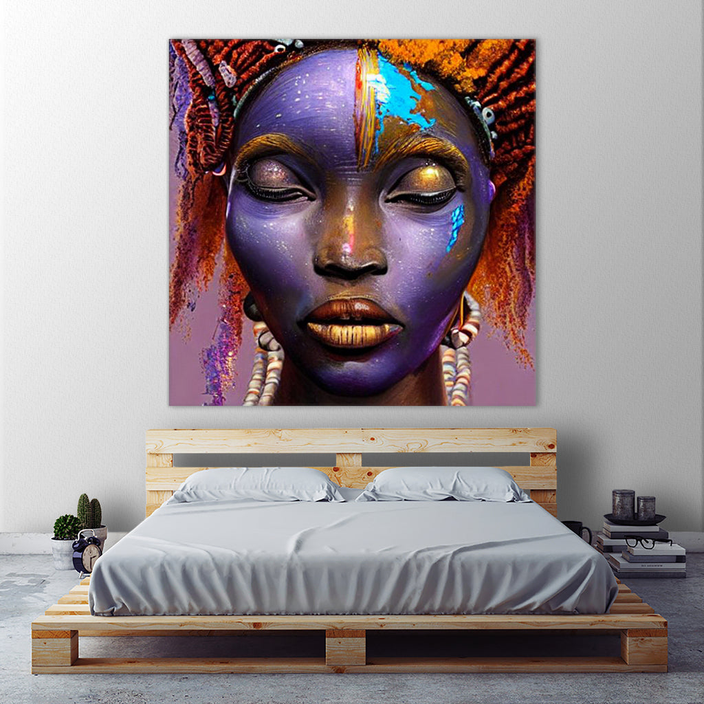 African by Faruk Soyarat on GIANT ART - blue digital painting