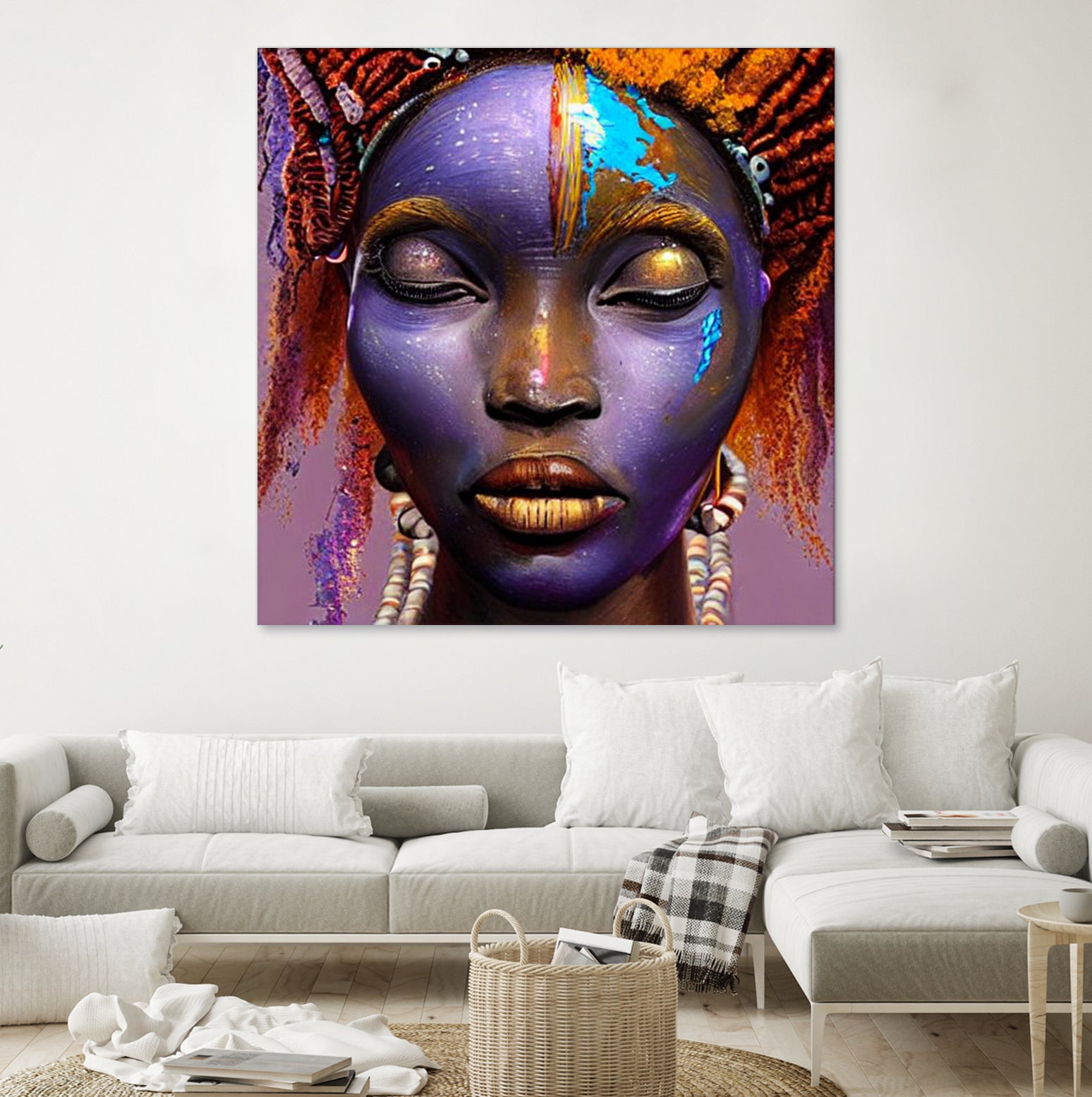 African by Faruk Soyarat on GIANT ART - blue digital painting