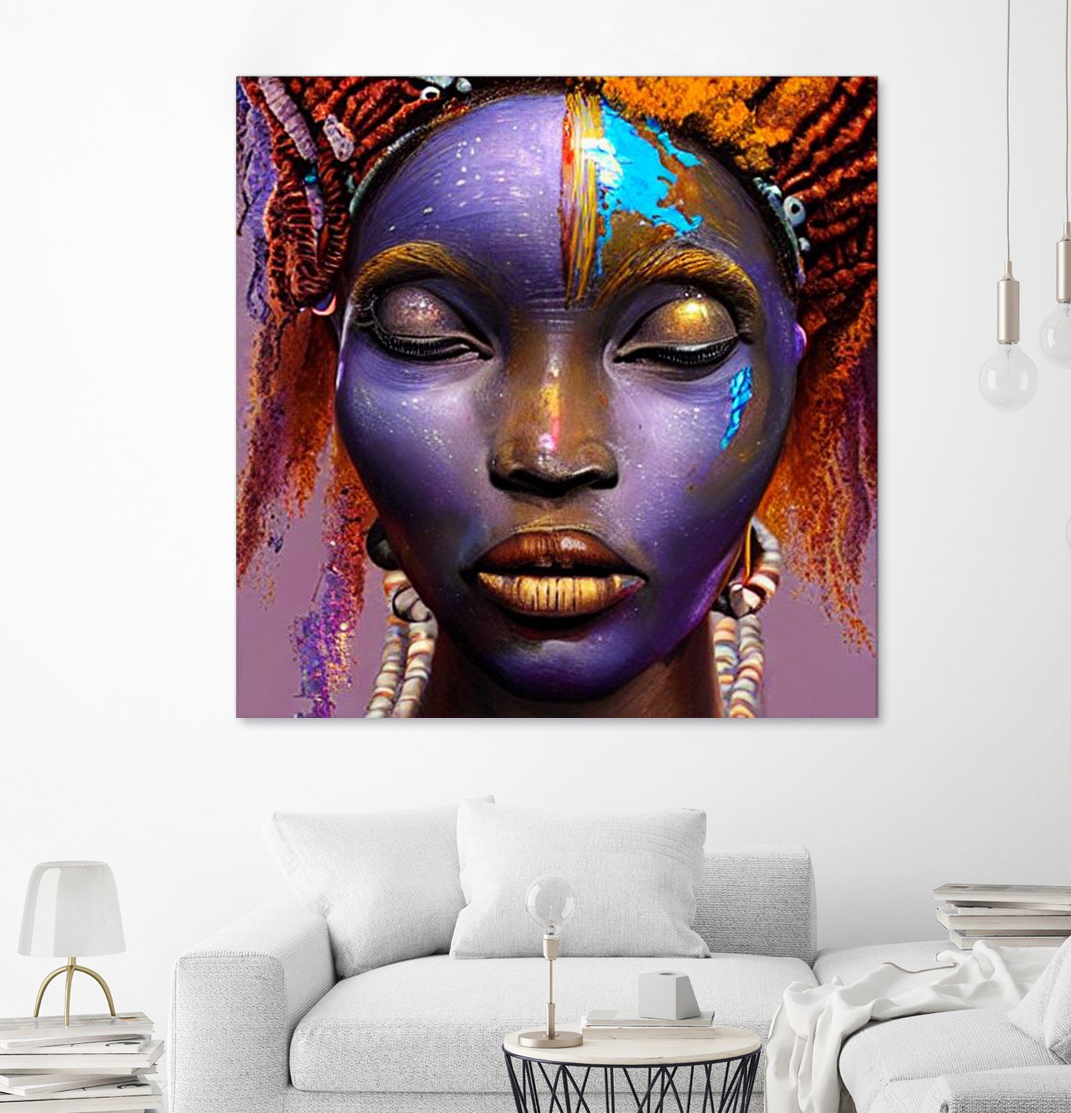 African by Faruk Soyarat on GIANT ART - blue digital painting