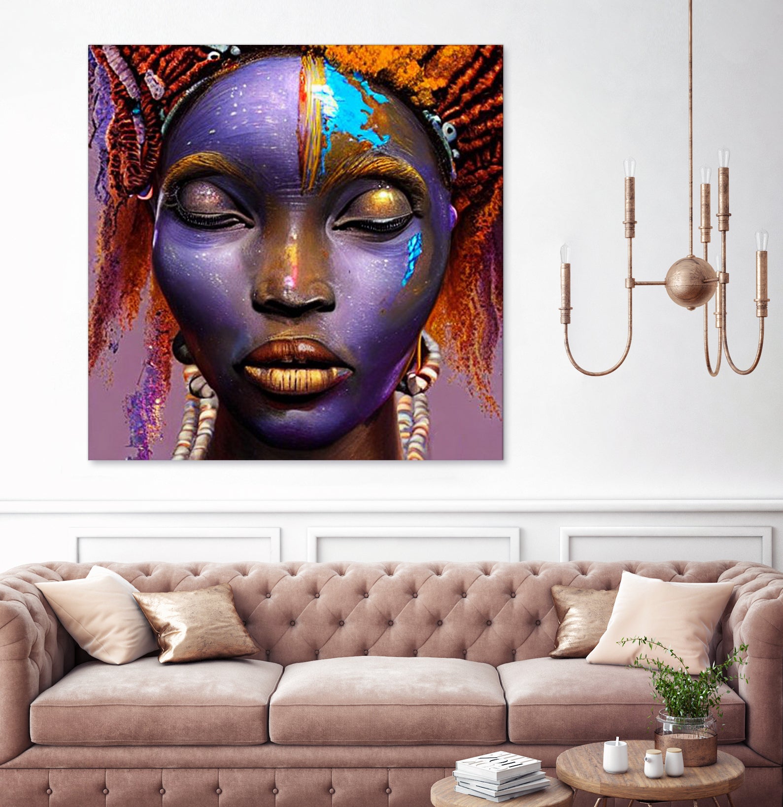 African by Faruk Soyarat on GIANT ART - blue digital painting