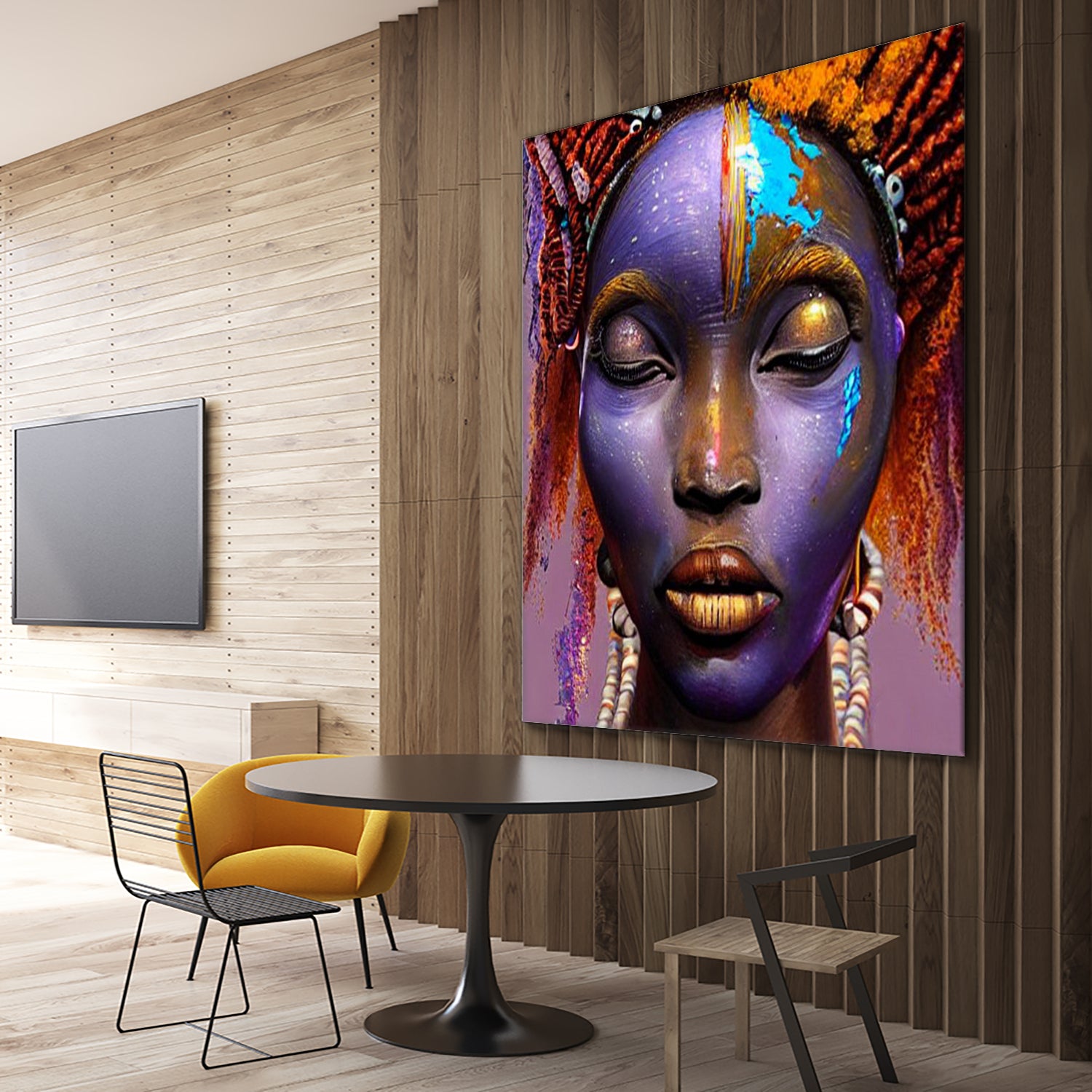 African by Faruk Soyarat on GIANT ART - blue digital painting