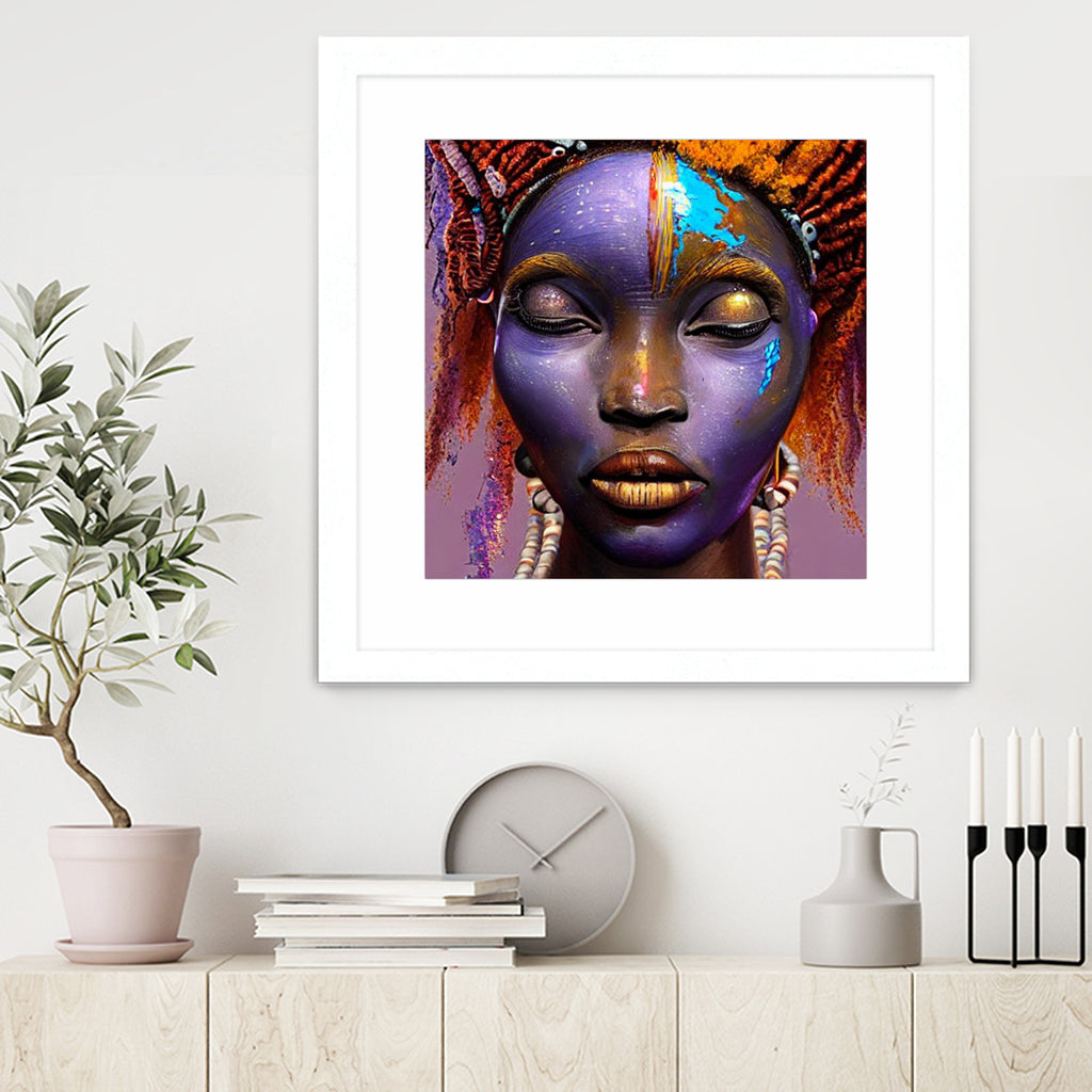 African by Faruk Soyarat on GIANT ART - blue digital painting