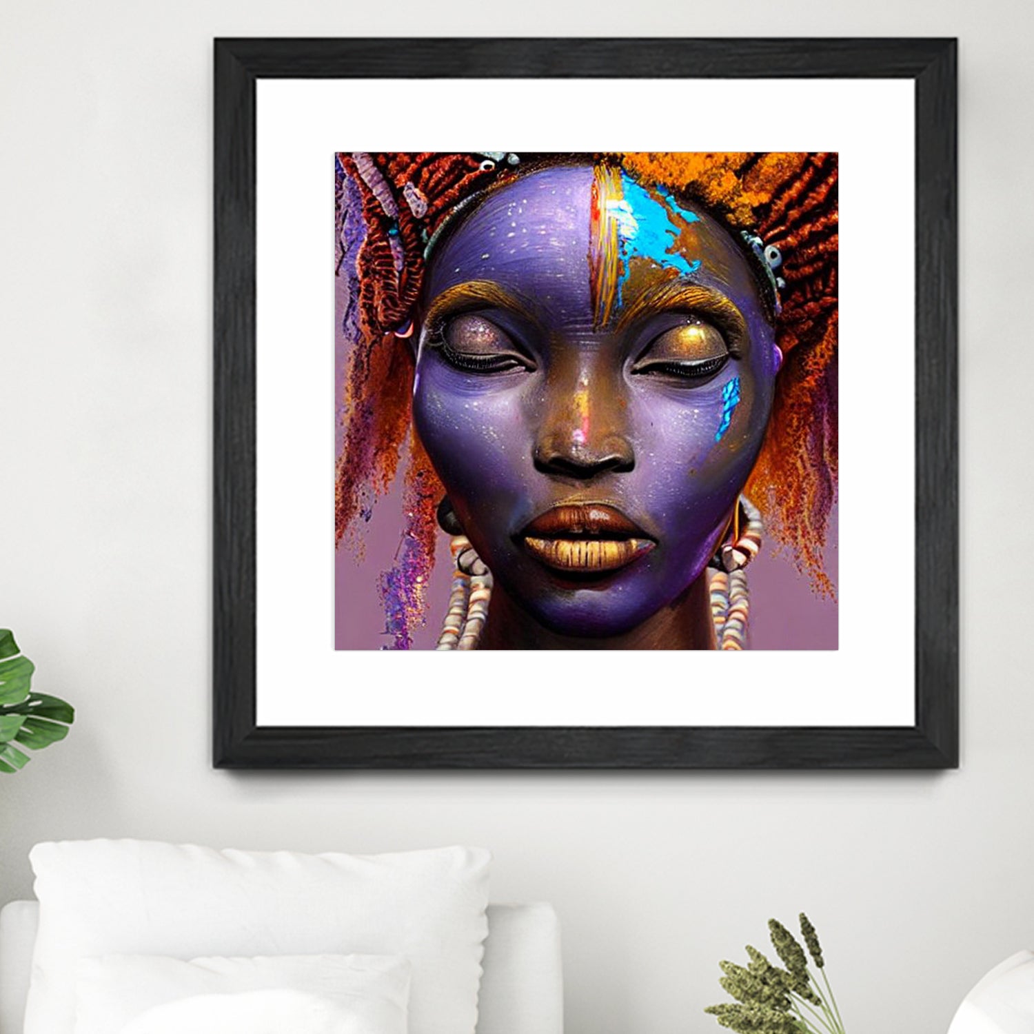 African by Faruk Soyarat on GIANT ART - blue digital painting