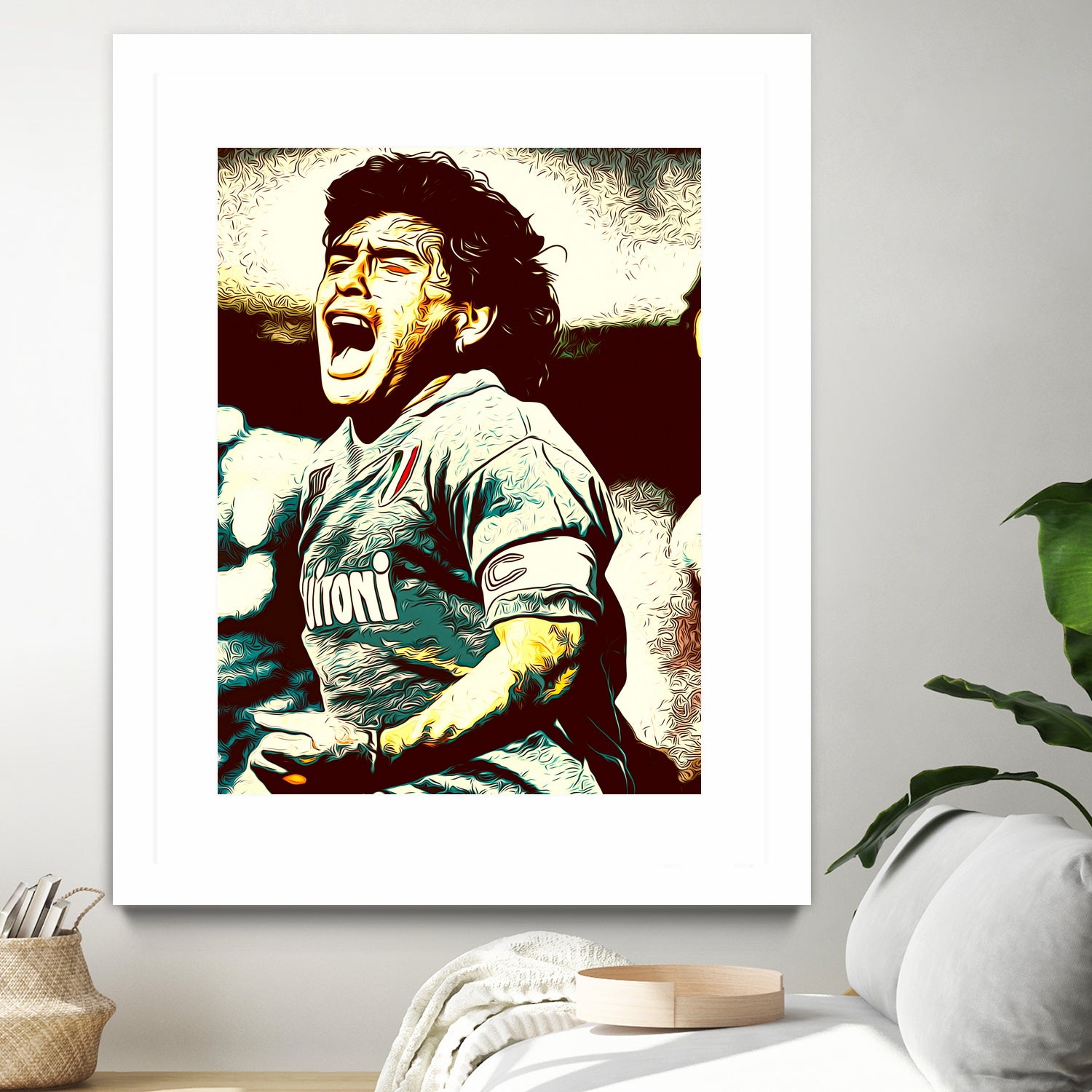 MARADONA SOCCER SPORT by MAX HARD on GIANT ART - orange vector illustration