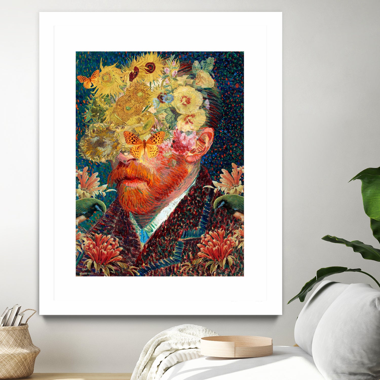 van Gogh floral by edson ramos on GIANT ART - blue photo manipulation