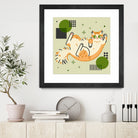 CATS_2 by Filomena Fidalgo on GIANT ART - green digital drawing