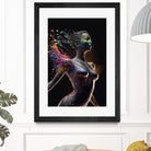 Woman from colors splash by Studio OMG on GIANT ART - gray digital painting