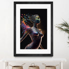 Woman from colors splash by Studio OMG on GIANT ART - gray digital painting