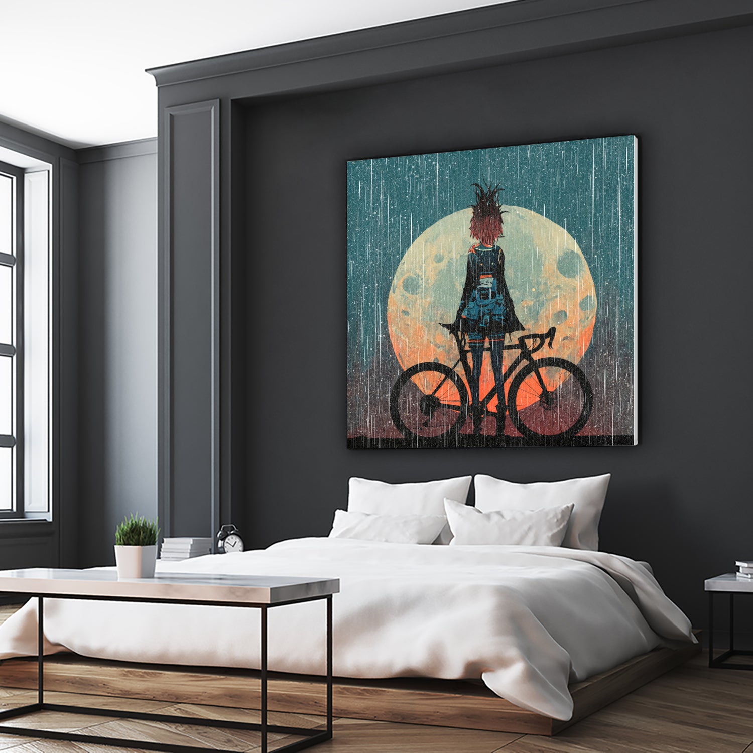 MTB Downhill and Wild Riders by Ilya Danilov on GIANT ART - gray digital painting