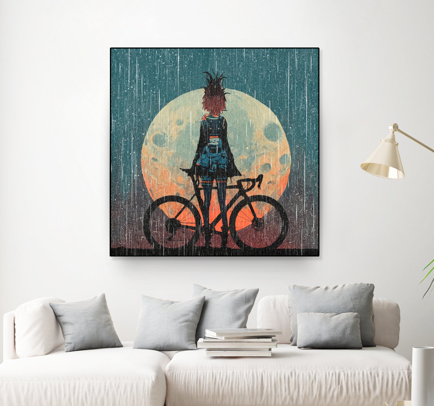 MTB Downhill and Wild Riders by Ilya Danilov on GIANT ART - gray digital painting