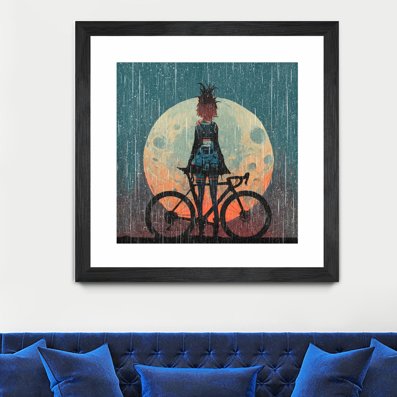 MTB Downhill and Wild Riders by Ilya Danilov on GIANT ART - gray digital painting