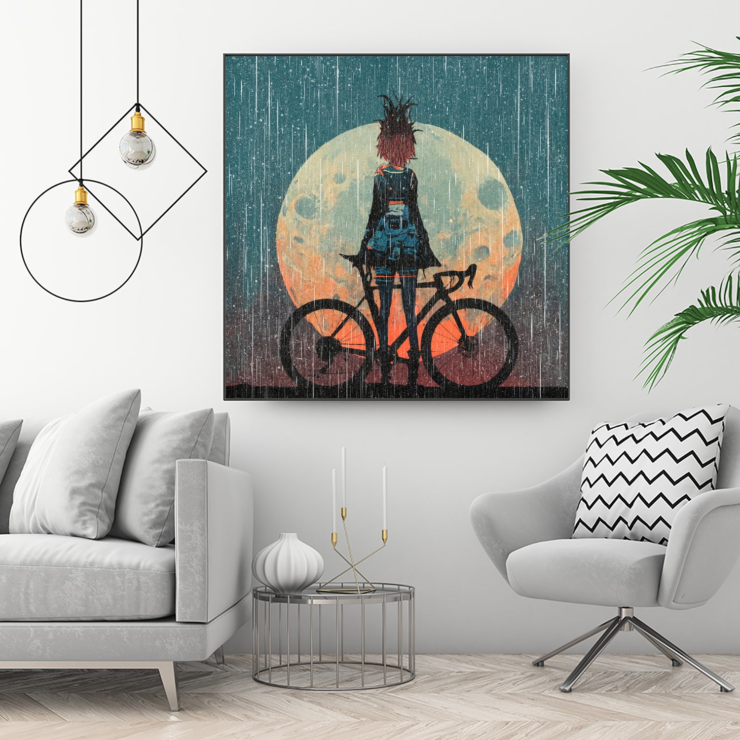 MTB Downhill and Wild Riders by Ilya Danilov on GIANT ART - gray digital painting