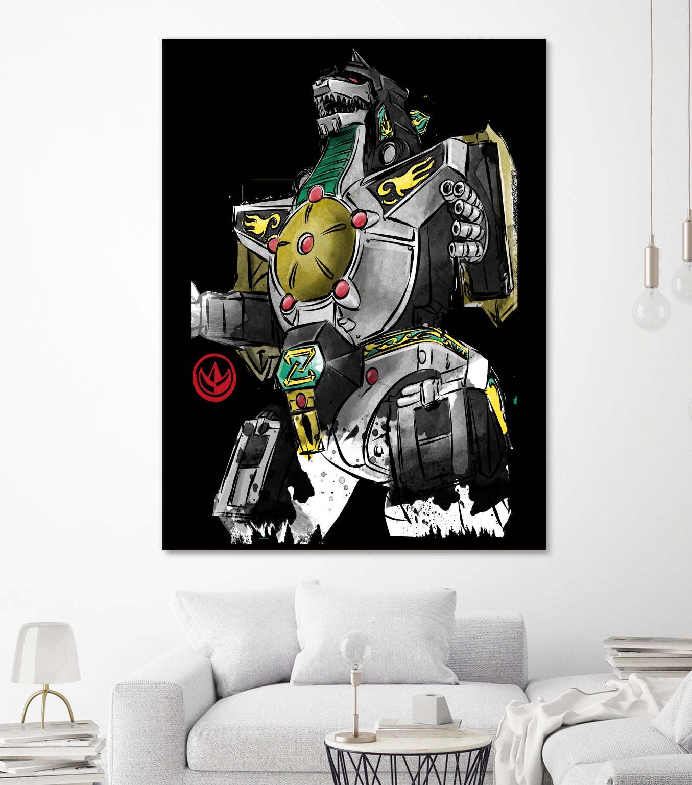 Dragonzord watercolor by Antonio Camarena on GIANT ART - white digital painting