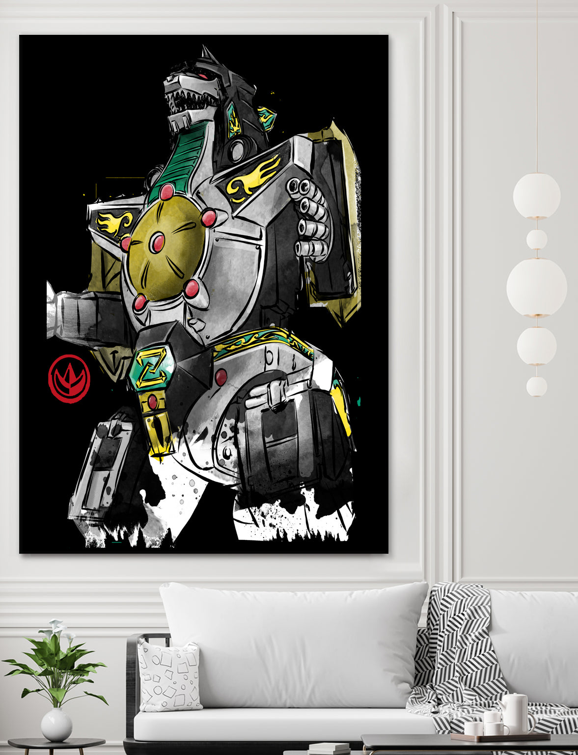 Dragonzord watercolor by Antonio Camarena on GIANT ART - white digital painting