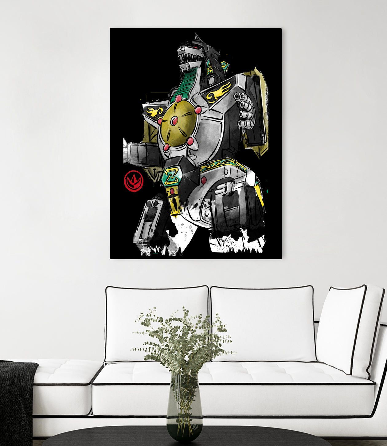 Dragonzord watercolor by Antonio Camarena on GIANT ART - white digital painting