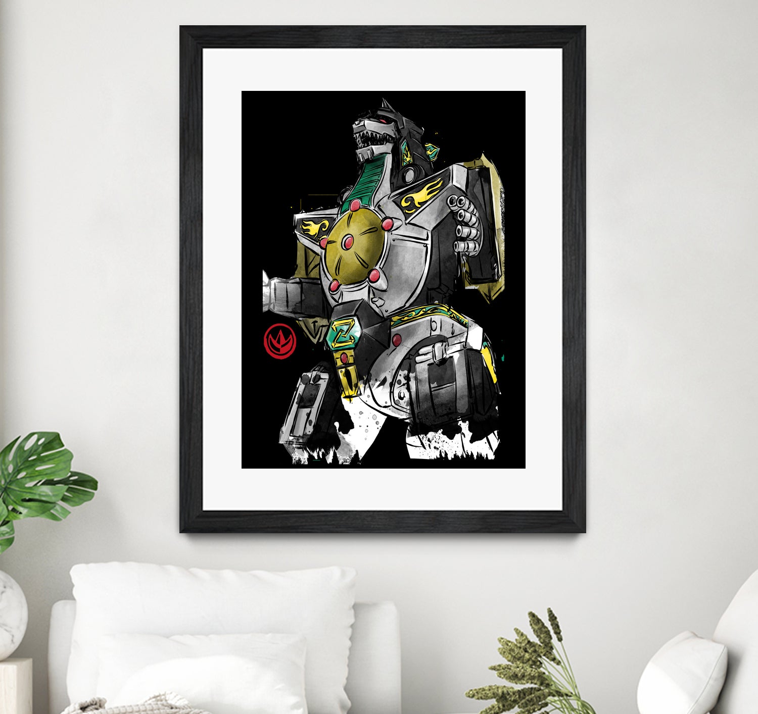 Dragonzord watercolor by Antonio Camarena on GIANT ART - white digital painting