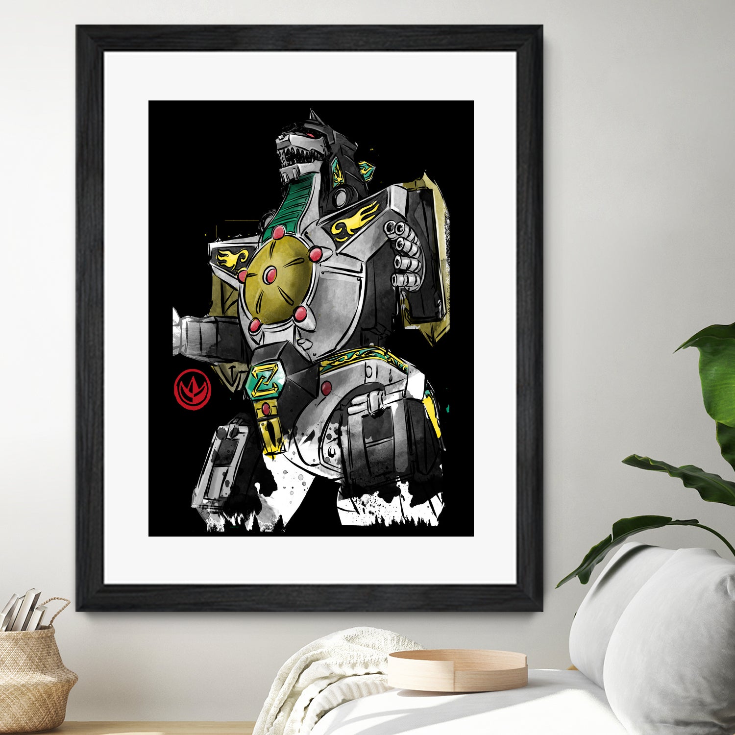 Dragonzord watercolor by Antonio Camarena on GIANT ART - white digital painting