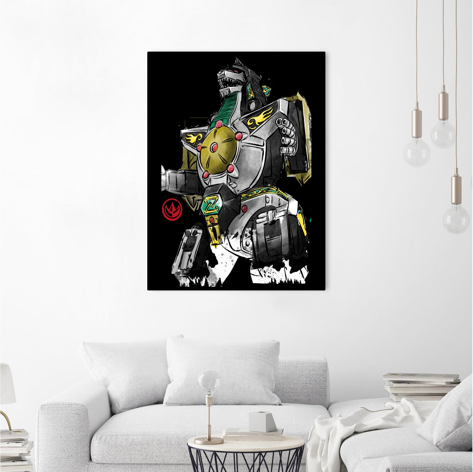 Dragonzord watercolor by Antonio Camarena on GIANT ART - white digital painting