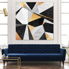 Geometry / Gold by Elisabeth Fredriksson on GIANT ART - yellow mixed media