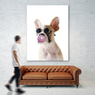 Dog With Bubble Gum by miguel angel romero franco on GIANT ART - pink photo manipulation