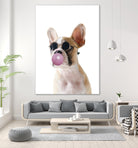 Dog With Bubble Gum by miguel angel romero franco on GIANT ART - pink photo manipulation