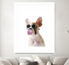 Dog With Bubble Gum by miguel angel romero franco on GIANT ART - pink photo manipulation