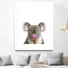 koala with bubble gum by miguel angel romero franco on GIANT ART - gray photo manipulation