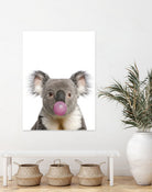 koala with bubble gum by miguel angel romero franco on GIANT ART - gray photo manipulation