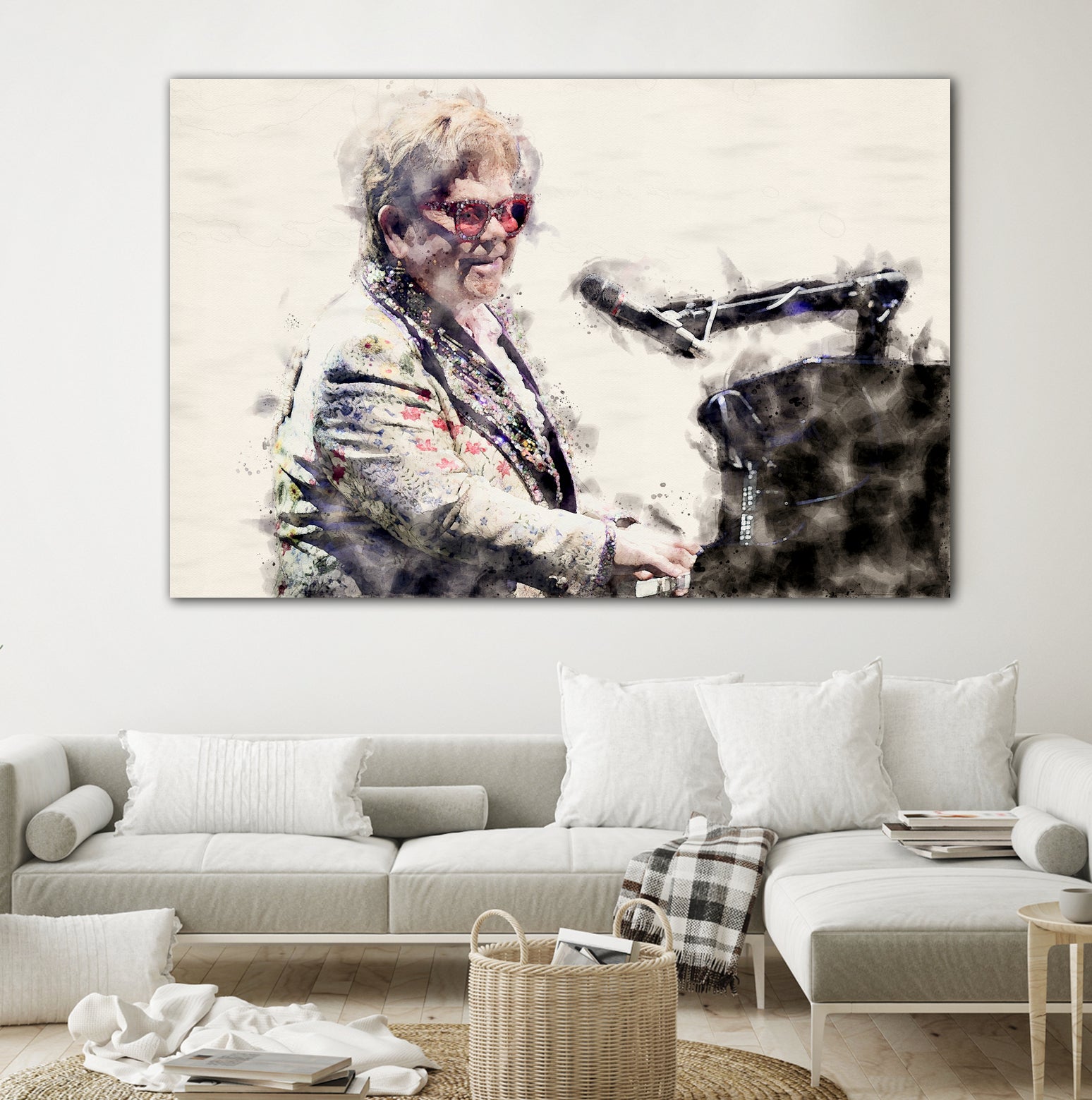 Elton john by miguel angel romero franco on GIANT ART - gray photo manipulation