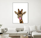 giraffe with bubble gum by miguel angel romero franco on GIANT ART - yellow photo manipulation