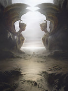 The two sphinxes by Tierno Beauregard on GIANT ART - brown mixed media