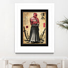 Red Ronin WOODBLOCK by Antonio Camarena on GIANT ART - black digital painting