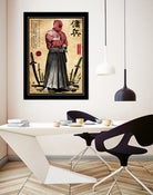 Red Ronin WOODBLOCK by Antonio Camarena on GIANT ART - black digital painting