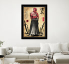 Red Ronin WOODBLOCK by Antonio Camarena on GIANT ART - black digital painting