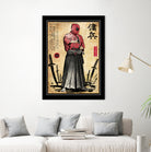 Red Ronin WOODBLOCK by Antonio Camarena on GIANT ART - black digital painting