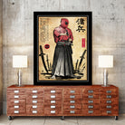 Red Ronin WOODBLOCK by Antonio Camarena on GIANT ART - black digital painting