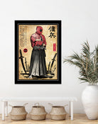 Red Ronin WOODBLOCK by Antonio Camarena on GIANT ART - black digital painting