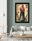 Red Ronin WOODBLOCK by Antonio Camarena on GIANT ART - black digital painting