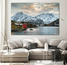 Lofoten Winter by Dominika Aniola on GIANT ART - blue photo illustration