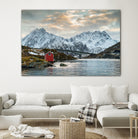 Lofoten Winter by Dominika Aniola on GIANT ART - blue photo illustration