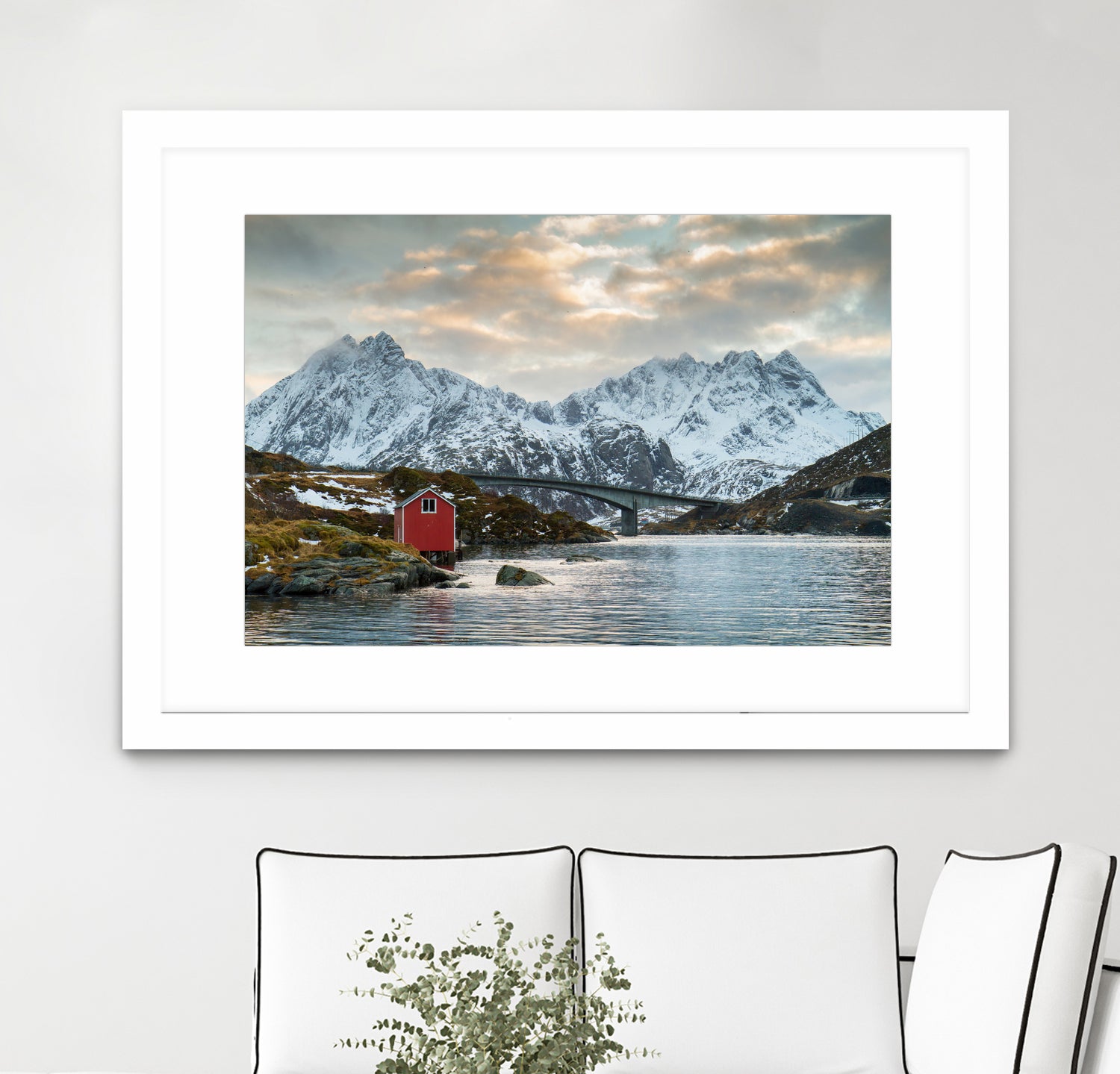 Lofoten Winter by Dominika Aniola on GIANT ART - blue photo illustration