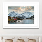 Lofoten Winter by Dominika Aniola on GIANT ART - blue photo illustration