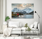 Lofoten Winter by Dominika Aniola on GIANT ART - blue photo illustration