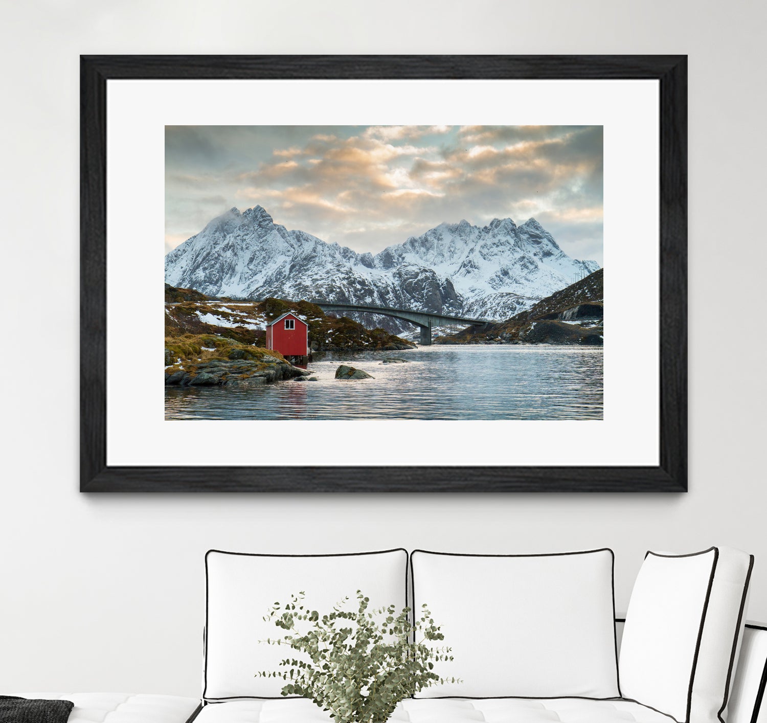 Lofoten Winter by Dominika Aniola on GIANT ART - blue photo illustration