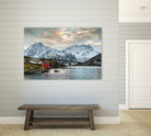 Lofoten Winter by Dominika Aniola on GIANT ART - blue photo illustration