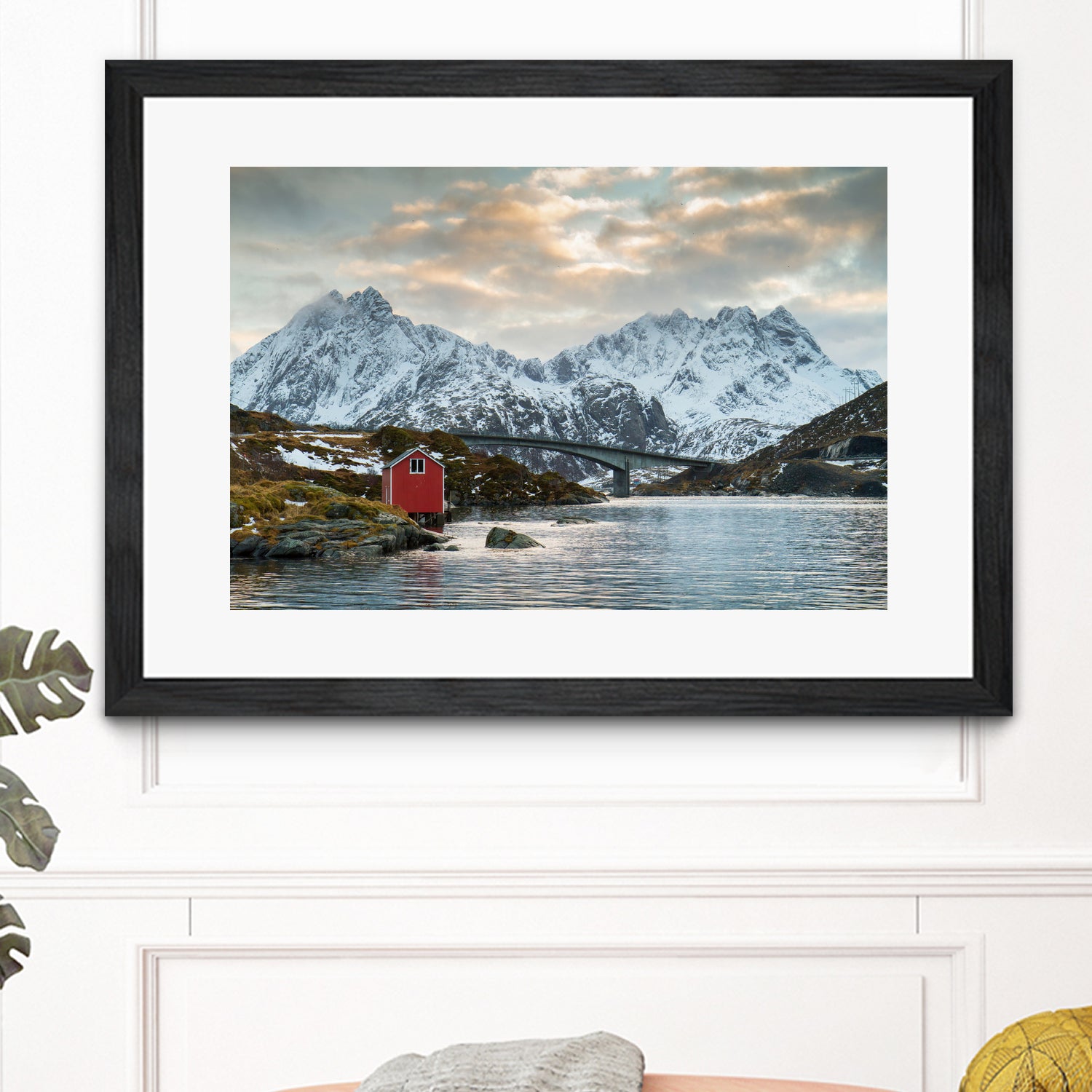 Lofoten Winter by Dominika Aniola on GIANT ART - blue photo illustration