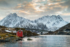 Lofoten Winter by Dominika Aniola on GIANT ART - blue photo illustration